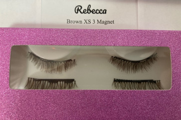 Rebecca - Three Magnet Brown Extra Short