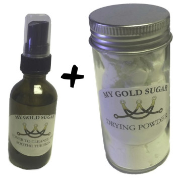 3 oz. Drying Powder & 2 oz. Skin Toner Combo Pack