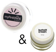Combo Package: myPinkWink Cream 0.5 oz. & buttzit! Cream 0.3 oz.